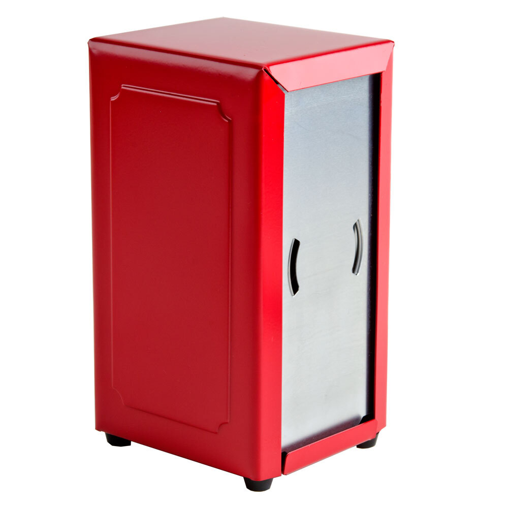 Tablecraft 2211 Tallfold Napkin Dispenser Red