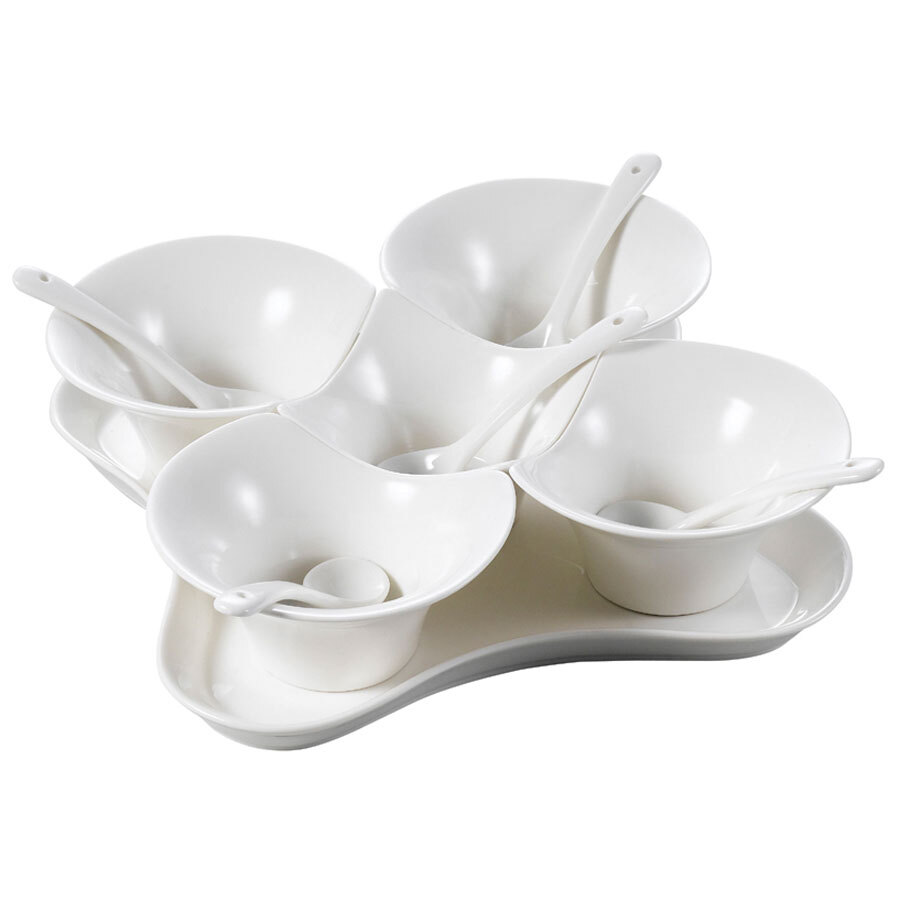 CAC PTB11SET Paris French Elite Bone White 11Piece Porcelain