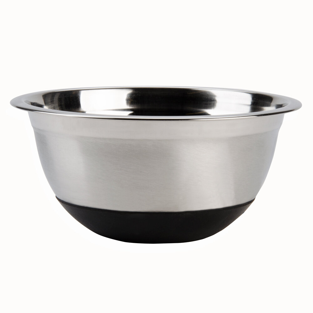 3 Qt. Heavyweight Stainless Steel Mixing Bowl With Bottom Grip/NonSlip