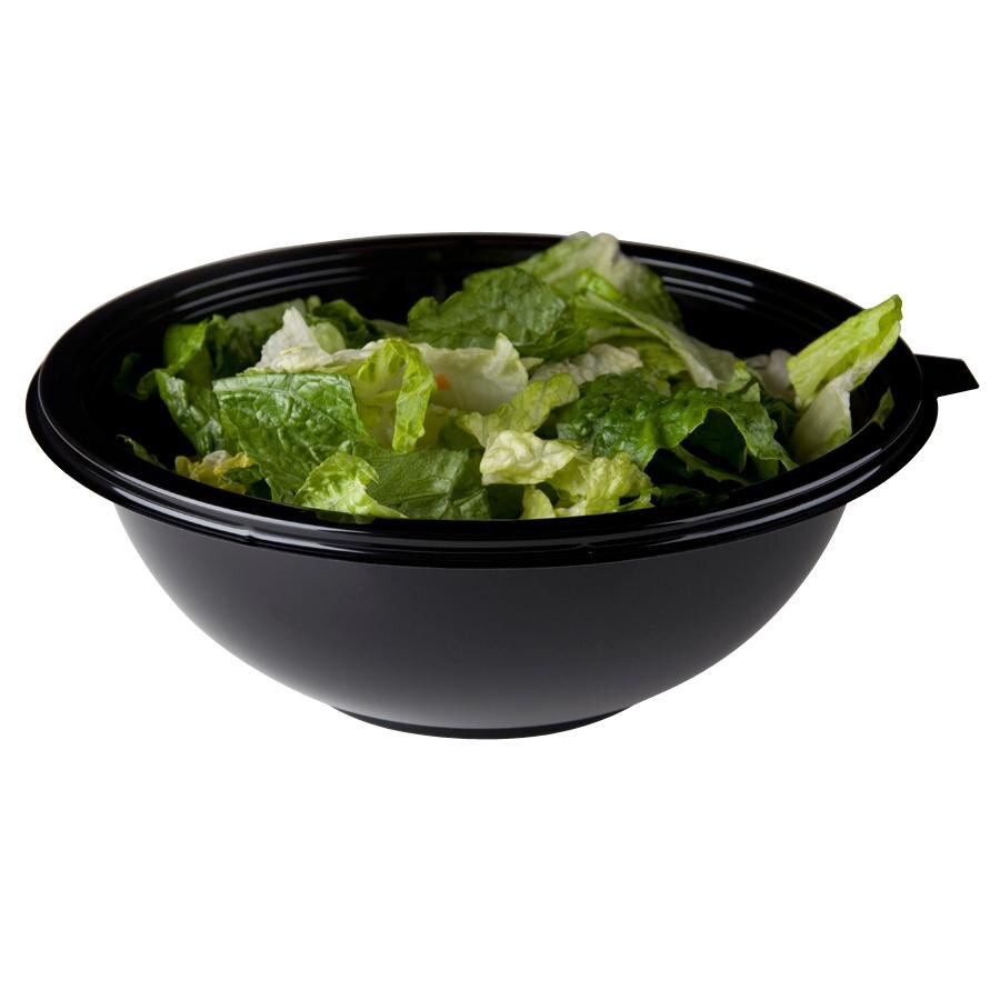Fineline Super Bowl 5024BK 24 oz. Black Plastic Bowl 50/Pack