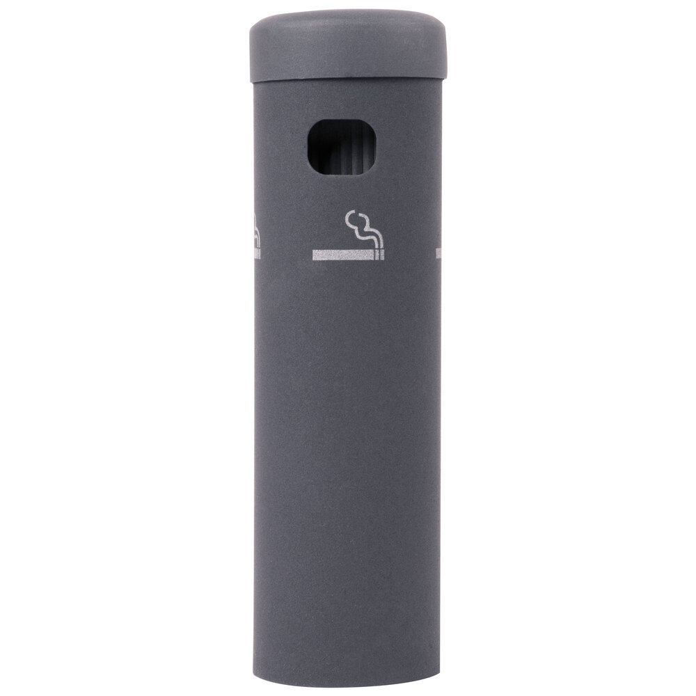 Aarco Black Wall Mounted Cigarette / Ash Receptacle