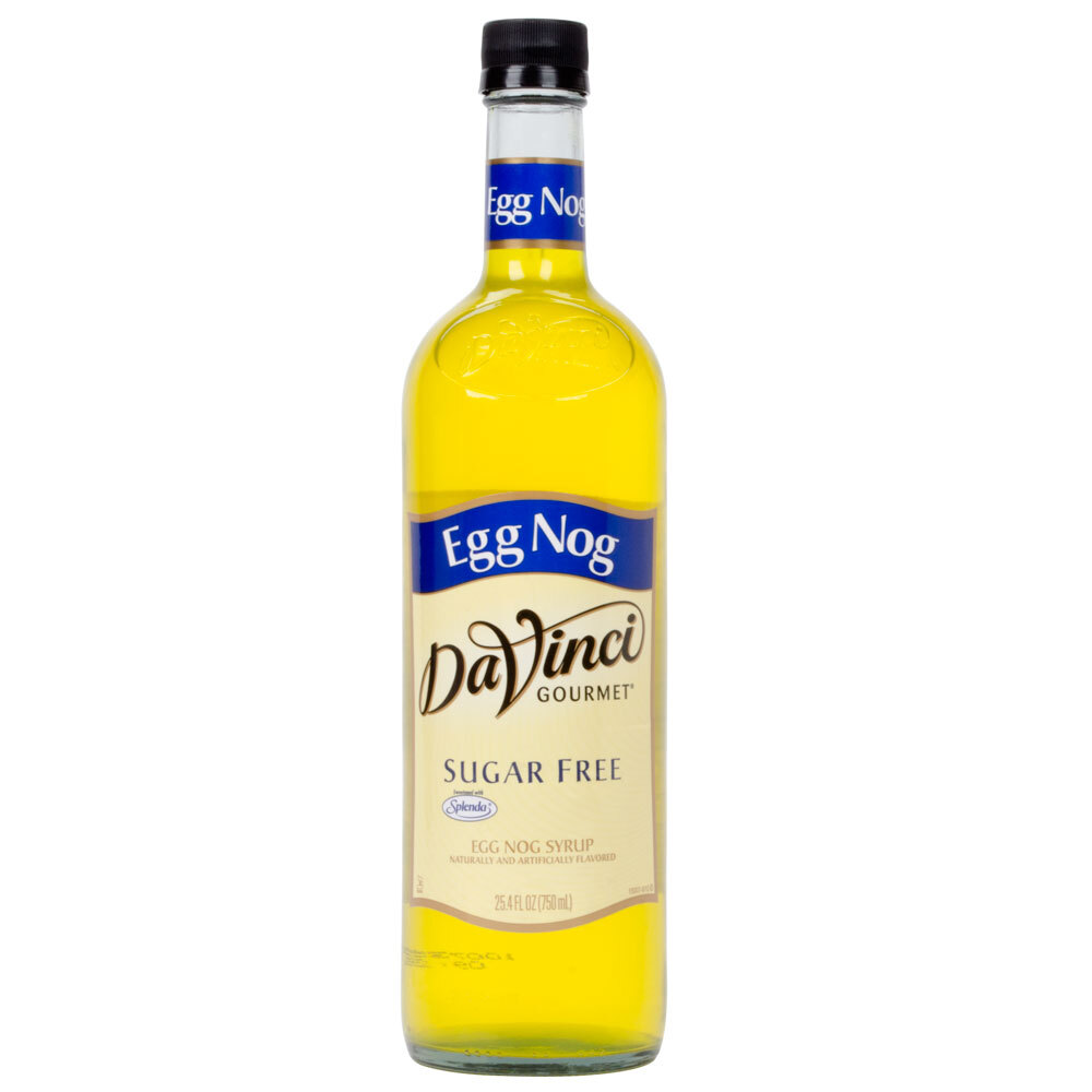 DaVinci Gourmet 750 mL Eggnog Sugar Free Coffee Flavoring Syrup