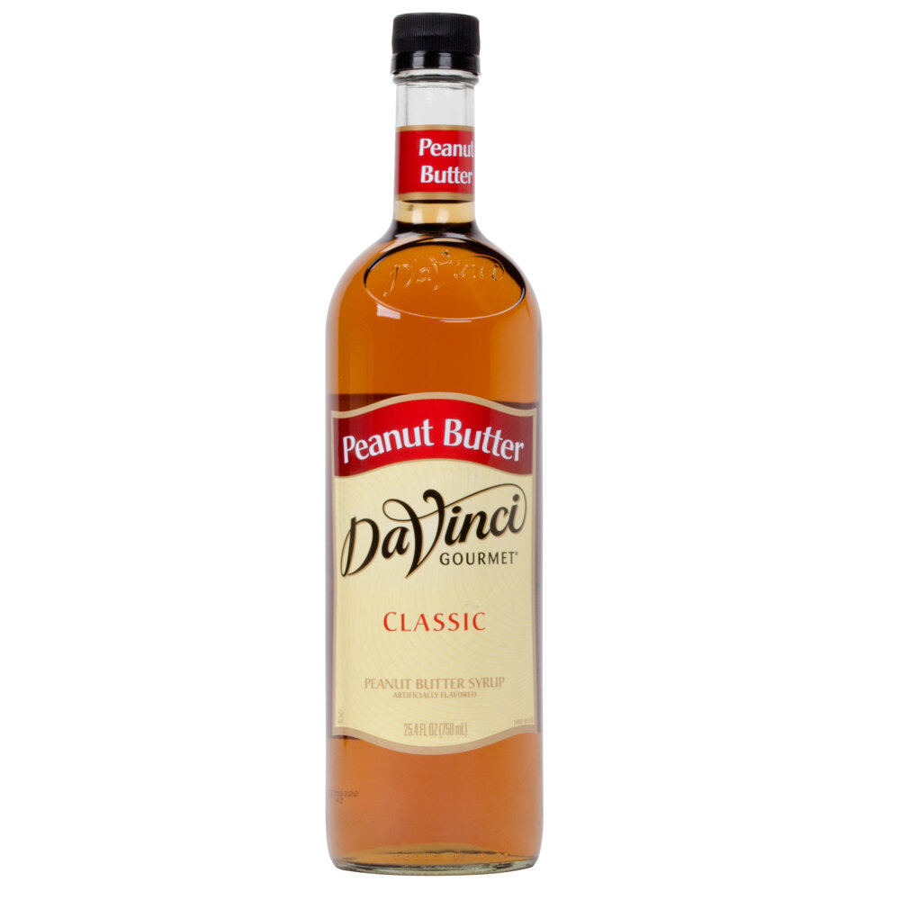 DaVinci Gourmet 750 mL Peanut Butter Classic Coffee Flavoring Syrup