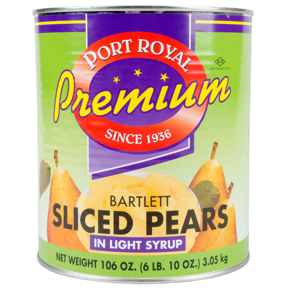 Sliced Pears in Light Syrup 10 Can