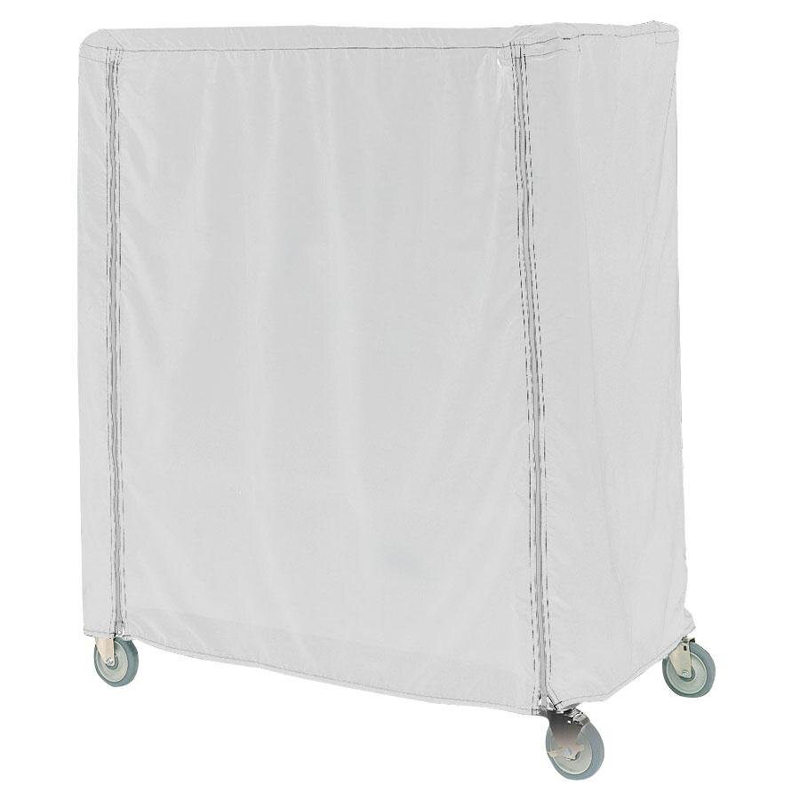Metro 18X48X62VC White Coated Waterproof Vinyl Shelf Cart and Truck