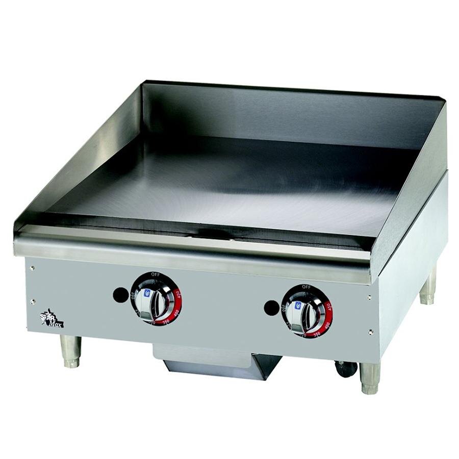 Star Max 624TCHSF 24" Countertop Gas Griddle with Chrome Plate