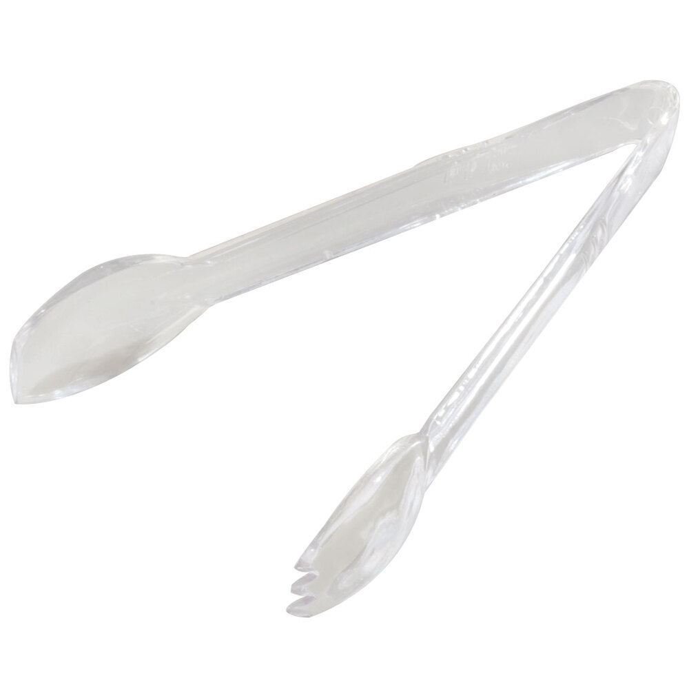 Carlisle 400907 Clear 9" Salad Tongs