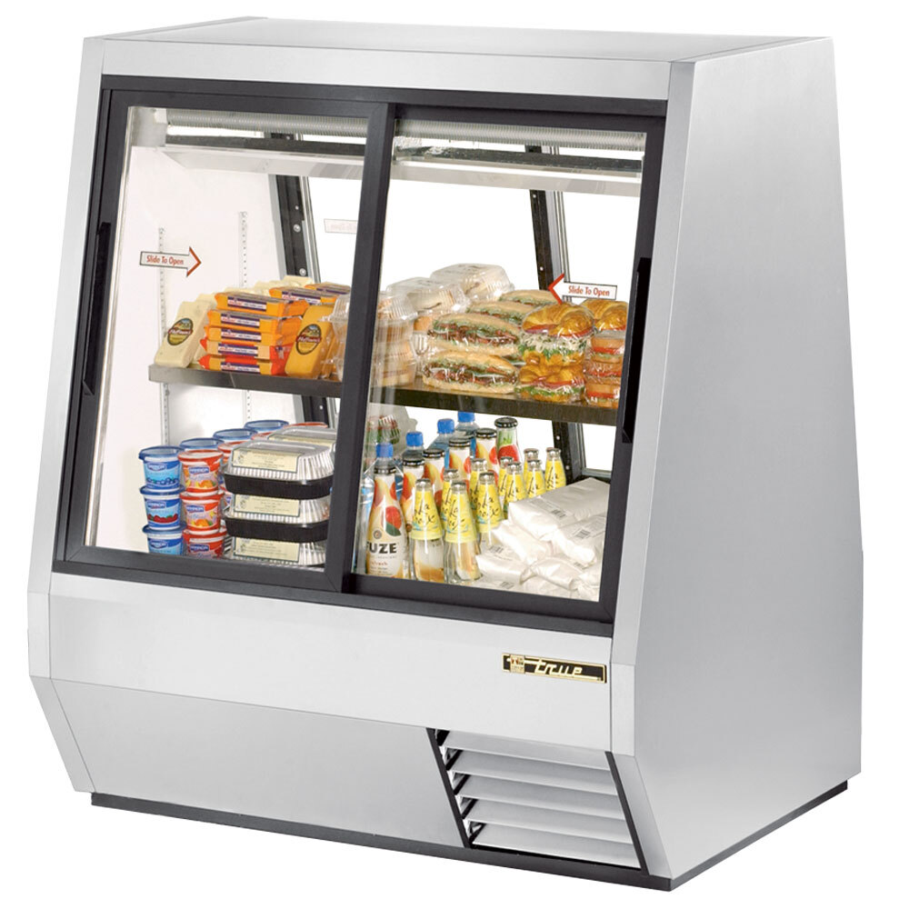 True TDBD484 48" Four Door Double Duty Refrigerated Deli Case 28 Cu
