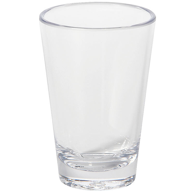 Carlisle 560307 Alibi 3 oz. SAN Plastic Shooter / Dessert Shot Glass