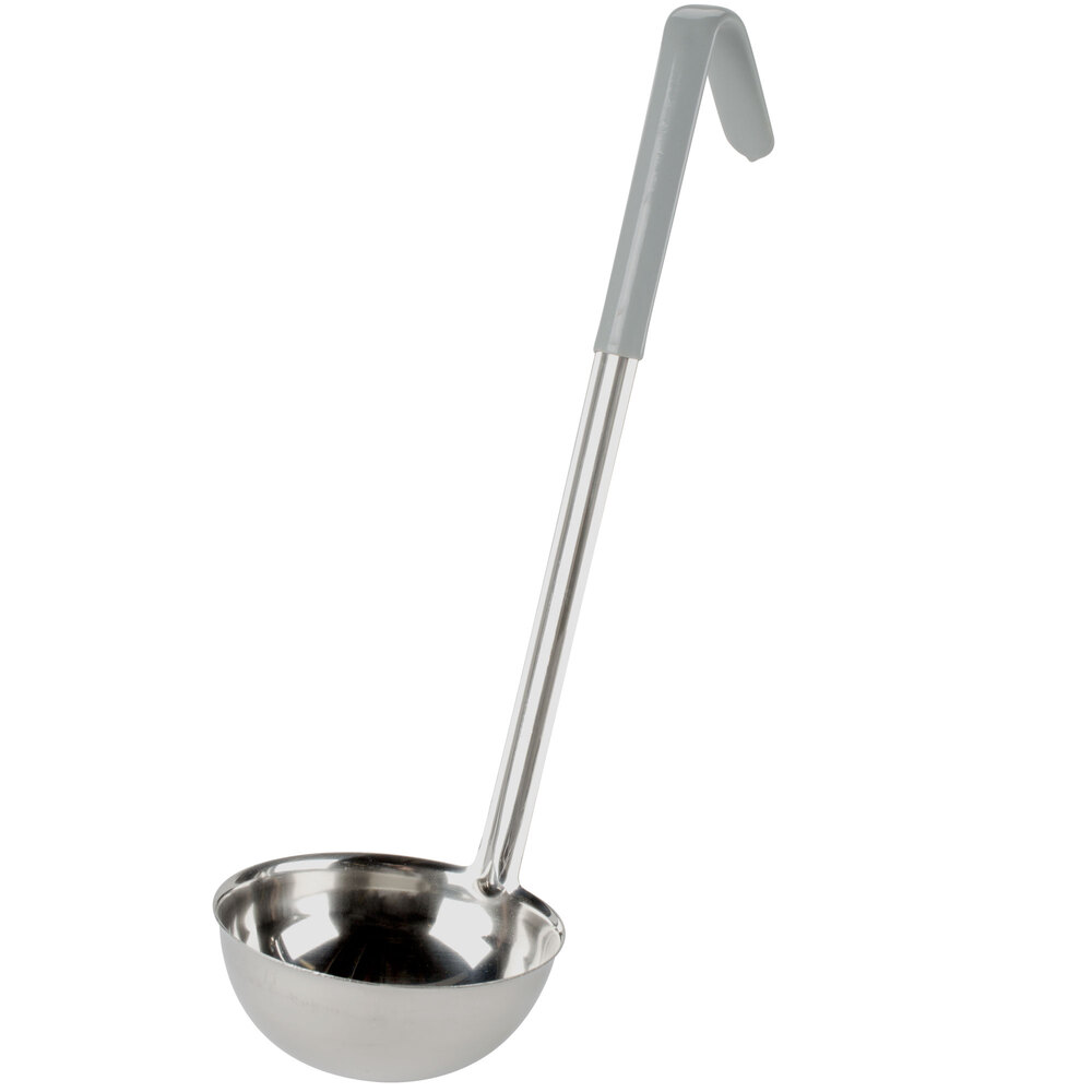 12 oz. Gray Coated Handle Ladle