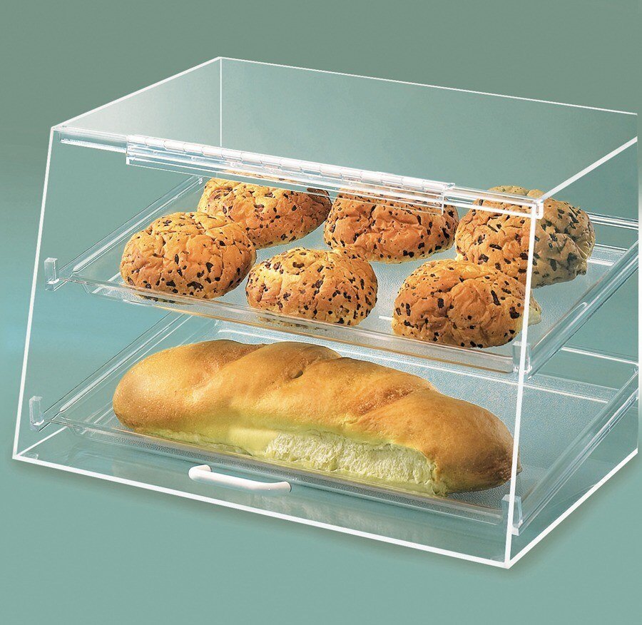 CalMil 255S Classic Two Tier Acrylic Display Case with Front and Rear