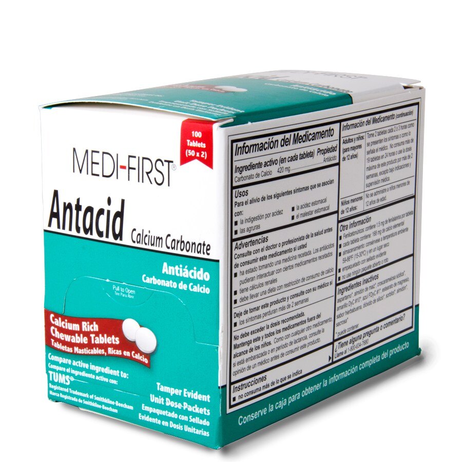 MediFirst Antacid Tablets 100/Box