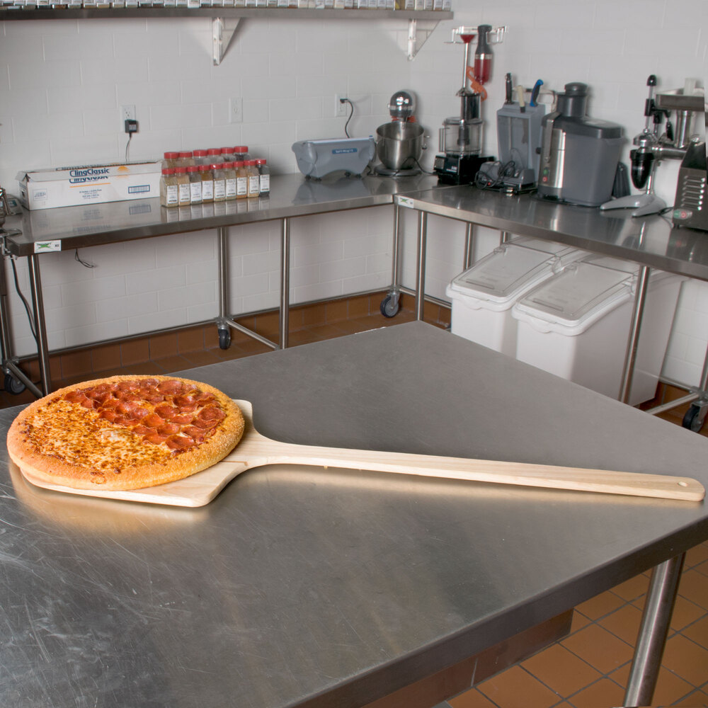 12" x 14" Wooden Tapered Pizza Peel with 22" Handle