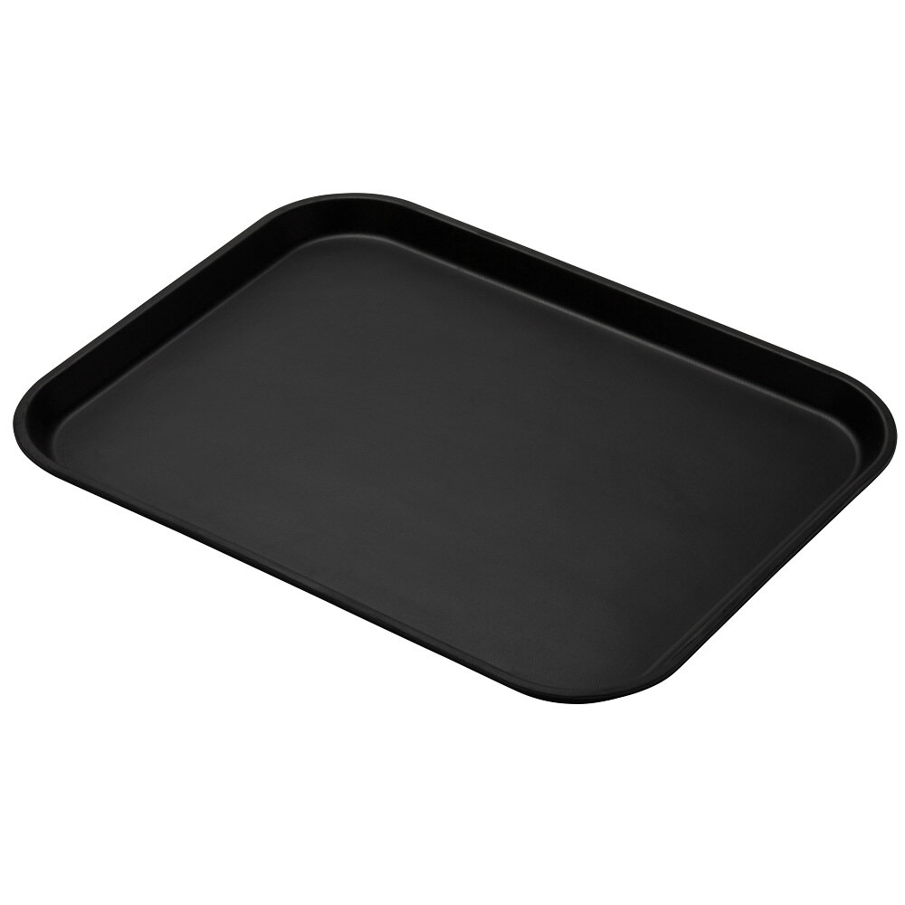 Cambro 1418CT110 14" x 18" Black Camtread NonSkid Serving Tray 12/Case