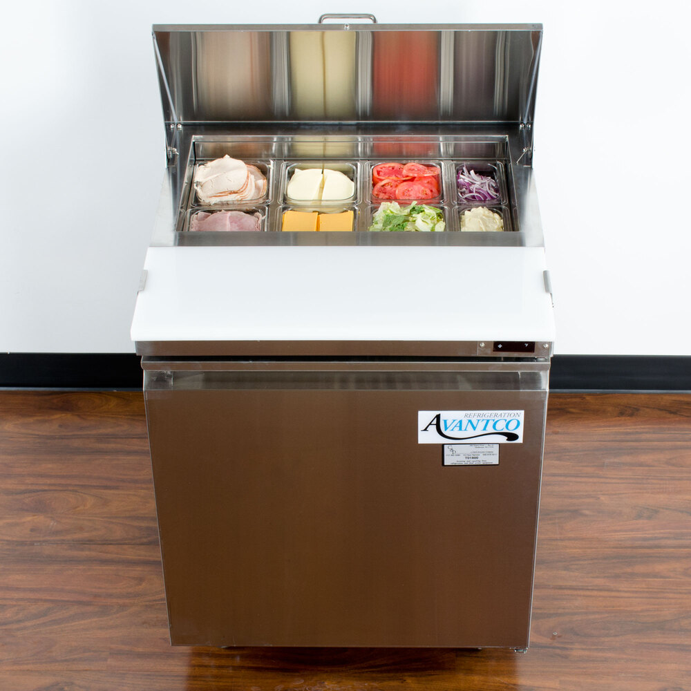 Avantco SCL1 27" Sandwich / Salad Prep Refrigerator