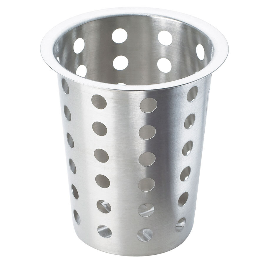 Cal Mil 101739 Perforated Metal Flatware Cylinder