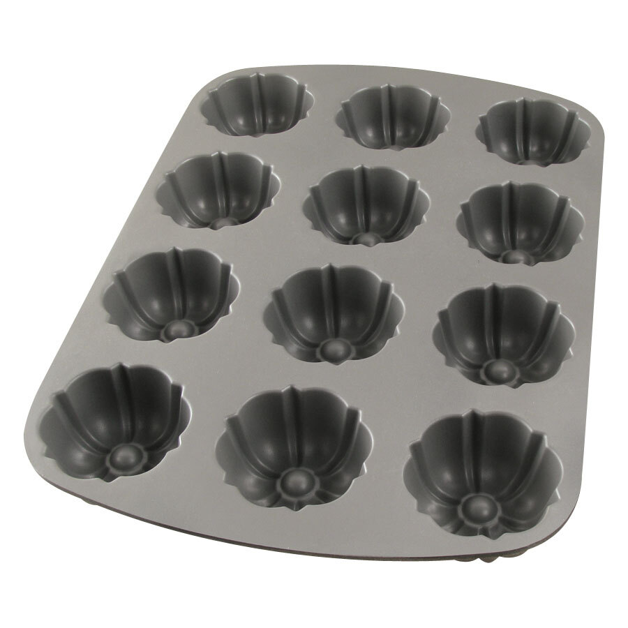 NonStick 12 Mold Fluted Muffin Pan 2 1/2"