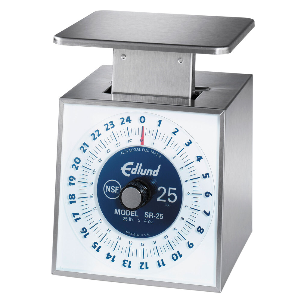Edlund SR25 Premier Series 25 lb. Mechanical Portion Scale with 6" x 6