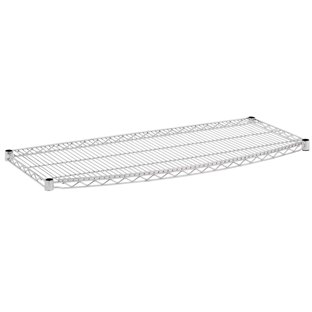 Metro 1836RC 18" x 36" Chrome Plated Curved Wire Shelf