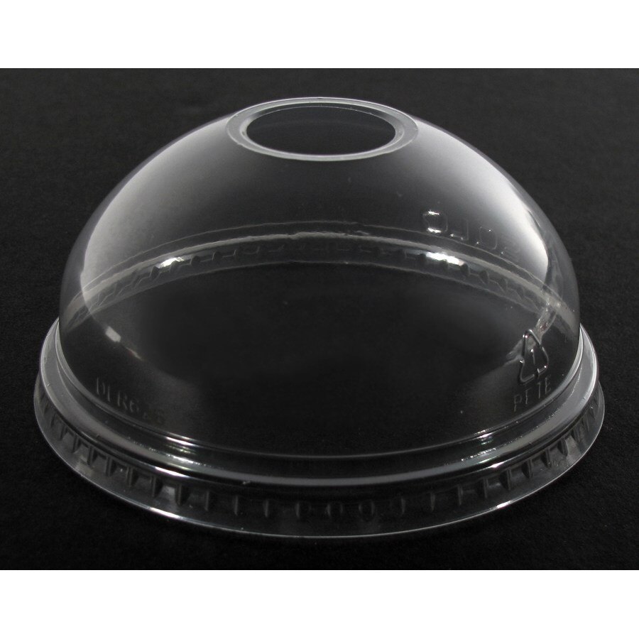 Dart Solo DLR626 Clear Plastic Dome Lid with 1" Hole 1000 / Case