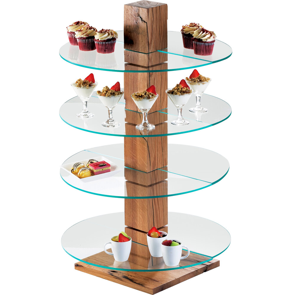 CalMil 79199 Reclaimed Wood Single Pillar Stand 9" x 9" x 32 1/2"