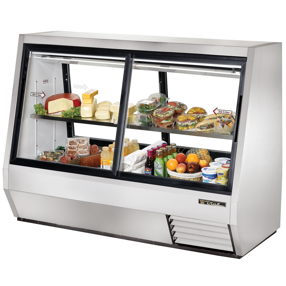 True TDBD724 72" Four Door Double Duty Refrigerated Deli Case 35 Cu