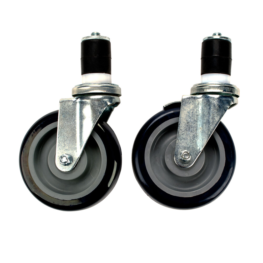5" Caster Set for Work Tables and Equipment Stands with 6 Casters