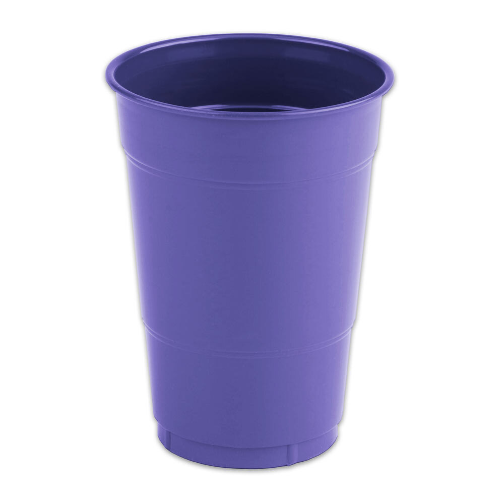Creative Converting 28115081 16 oz. Purple Plastic Cup 240 / Case