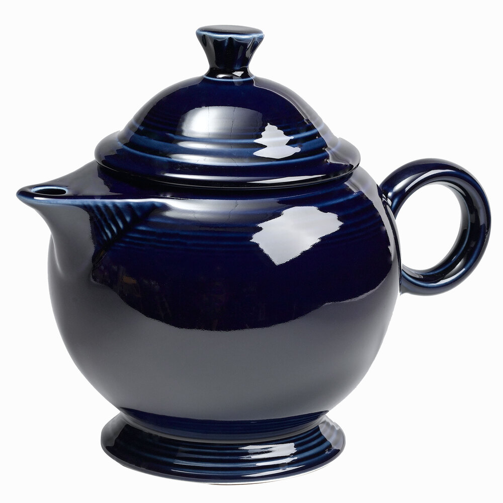 Homer Laughlin 496105 Fiesta Cobalt Blue 1.38 Qt. Covered Teapot 4