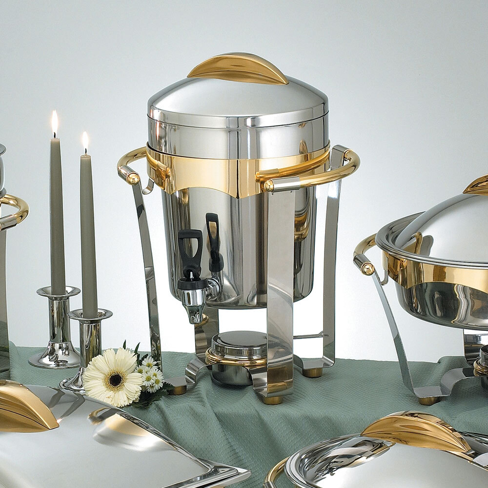 Vollrath 48328 11.6 Qt. Panacea Coffee Urn with Gold Accents