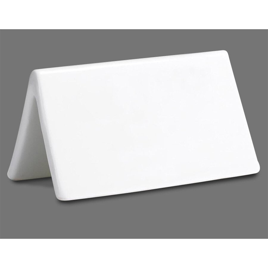Tablecraft P16 Ceramic Dry Erase Table Tent Sign DoubleSided 3 1/2