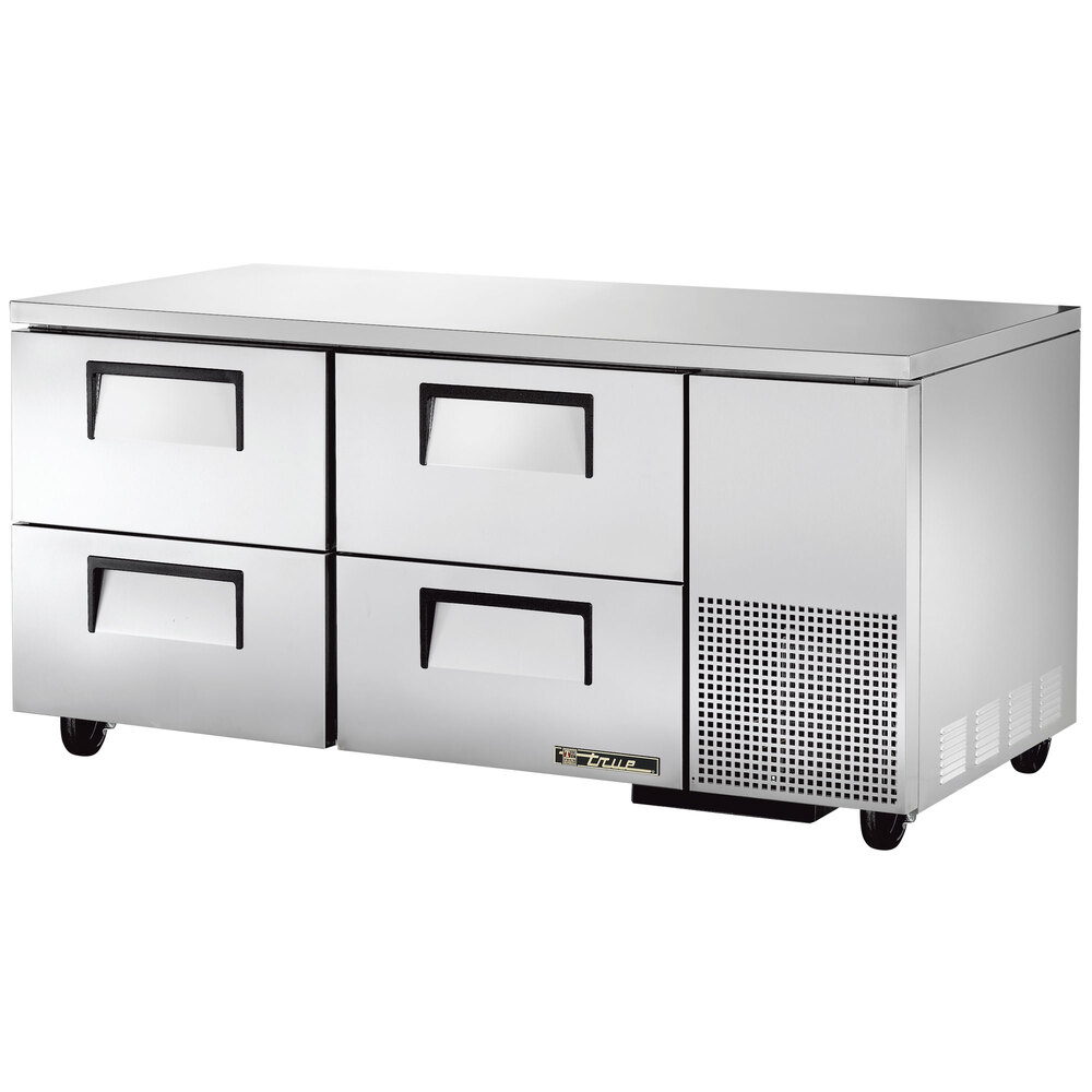 True TUC67D4 67" Deep Undercounter Refrigerator with Four Drawers