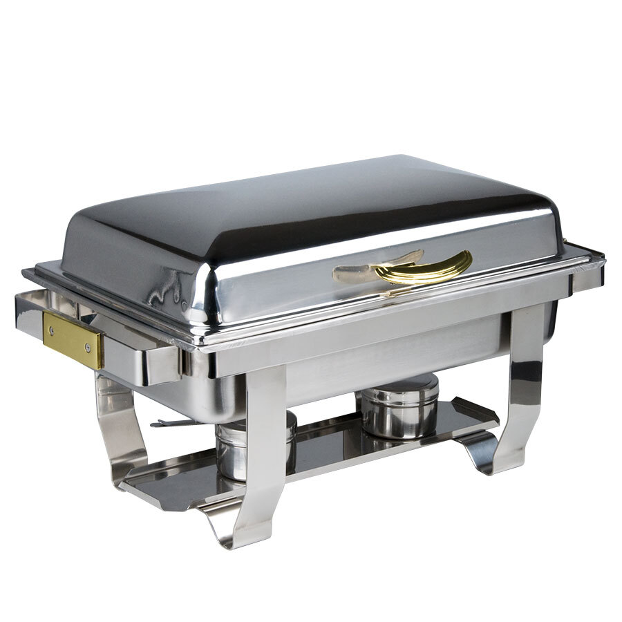 9 Qt. Chafing Dish 9 Quart Full Size Chafing Dish With Gold Accent