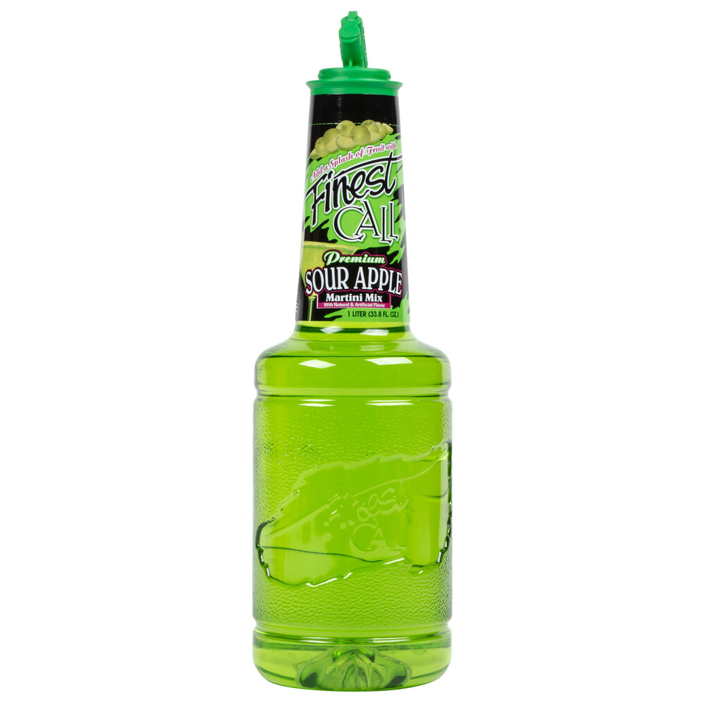 Finest Call Premium Sour Apple Drink Mix 1 Liter