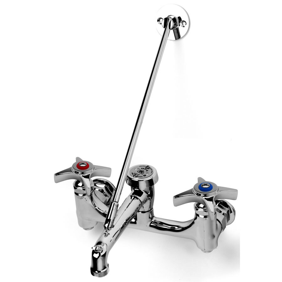 T&S B1958 Service Sink Faucet with Integral Stops, Vacuum Breaker, and