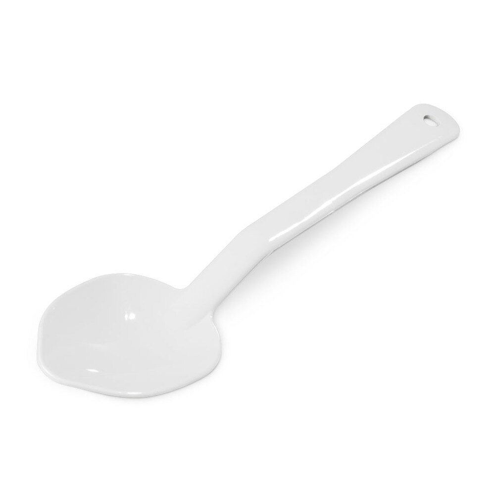 11" Solid White Serving Spoon