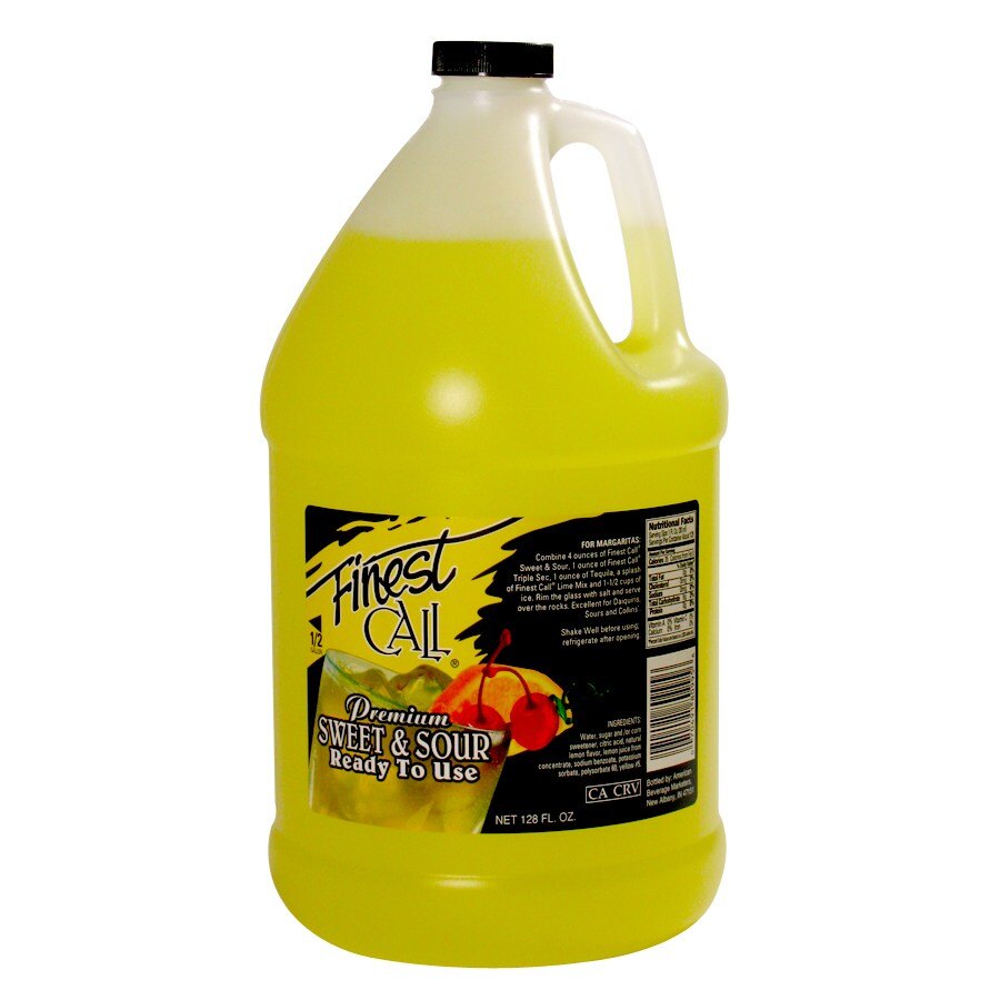 Finest Call ReadytoUse Sweet and Sour Drink Mixer 1 Gallon 4 / Case