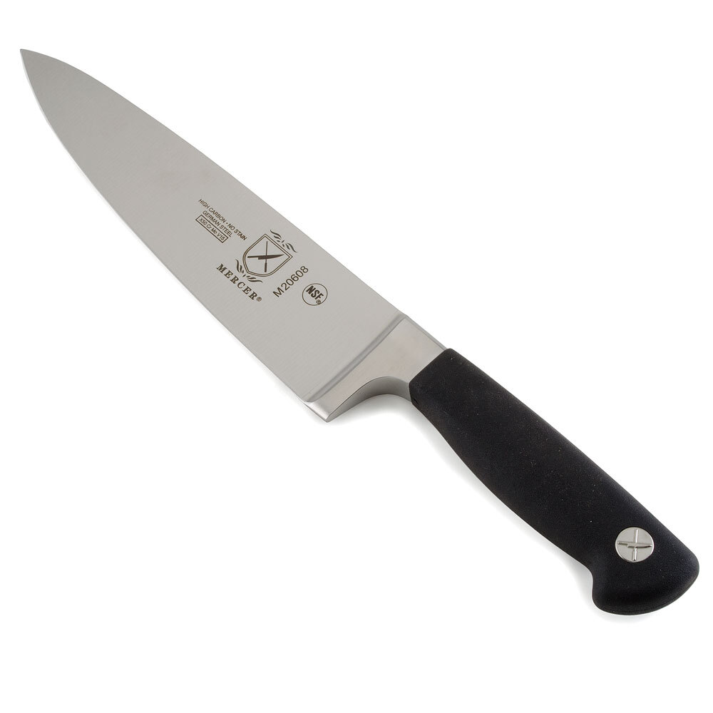 Mercer M20608 Genesis 8" Chef's Knife with Full Tang Blade