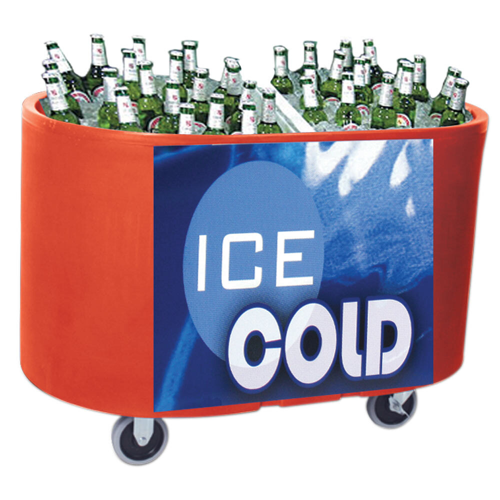 Red Texas Tanker 1060 Portable Insulated Ice Bin / Beverage Cooler