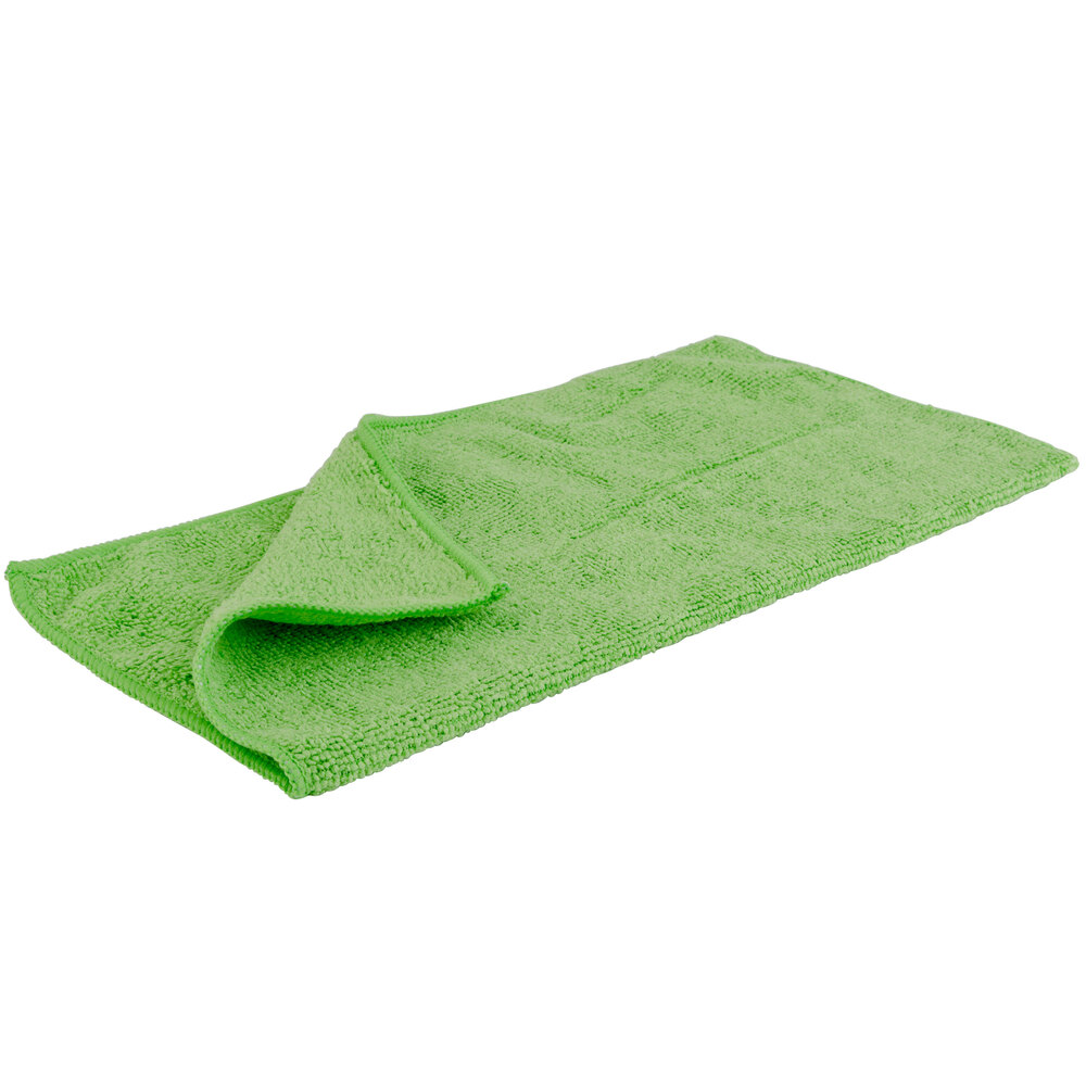 12" x 12" Green Microfiber Cleaning Cloth 12 / Pack