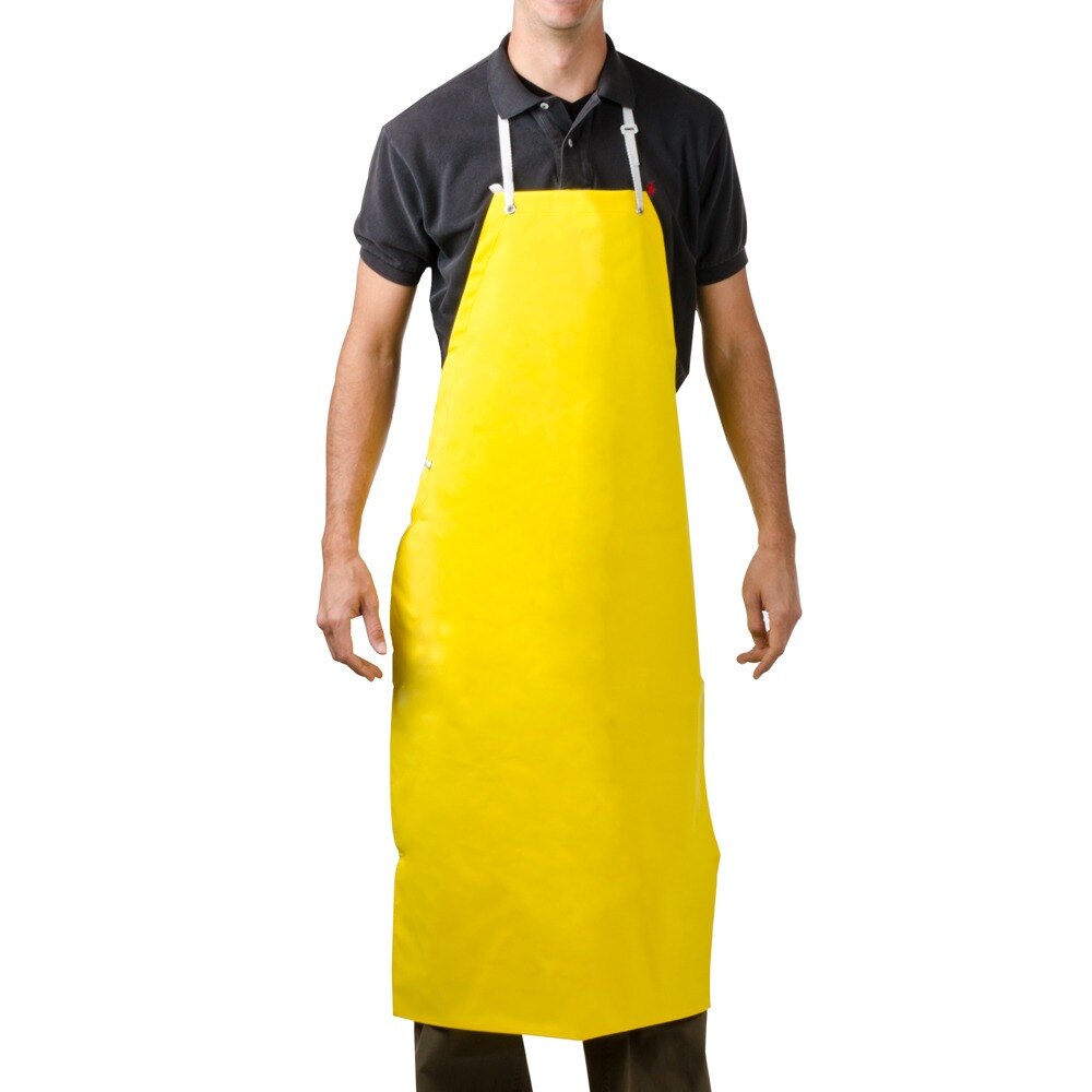 San Jamar 615NBAY Neoprene Yellow Bib Dishwashing Apron