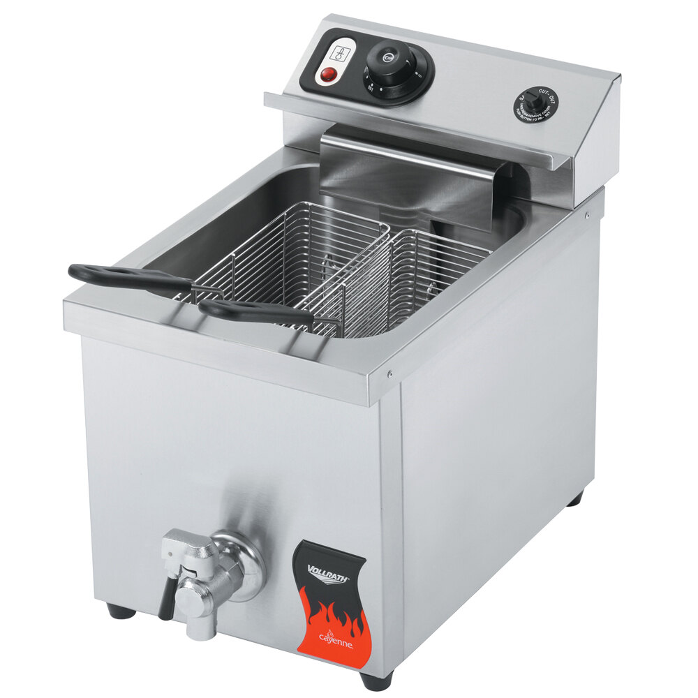 Vollrath 40709 15 lb. Commercial Countertop Deep Fryer 208240V