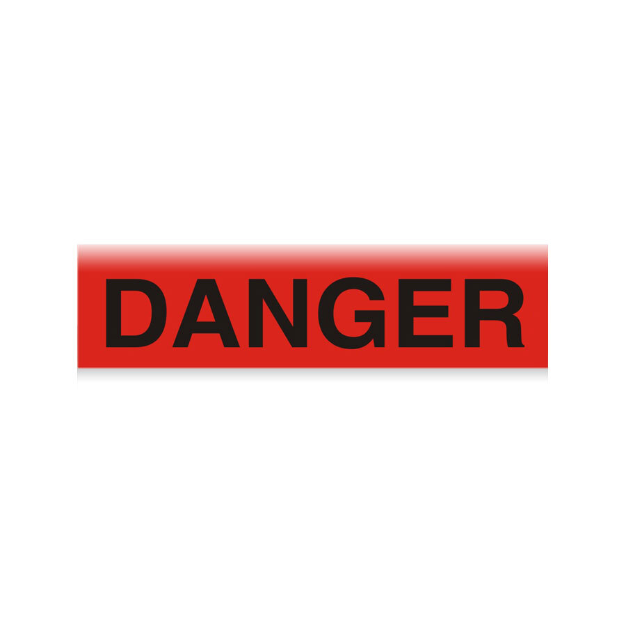 Red DANGER Tape 3" x 1000 ft.