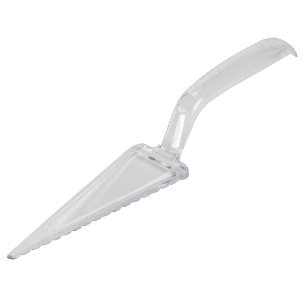 Fineline 3308CL 10" Clear Plastic Pie Server / Cutter 6 / Pack