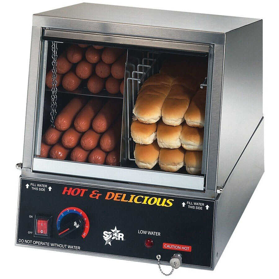 Star 35SSA Hot Dog Steamer 170 Dog 120V, 800W