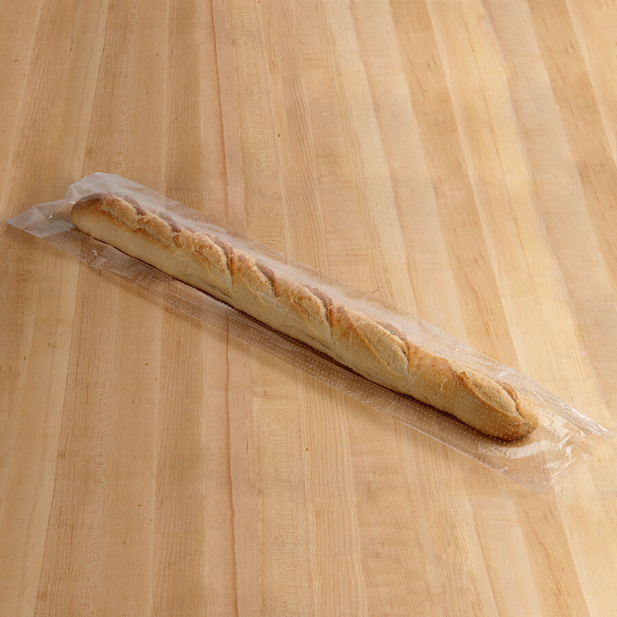 Plastic Bread Bag 6" x 28" with MicroPerforations 1000 / Case