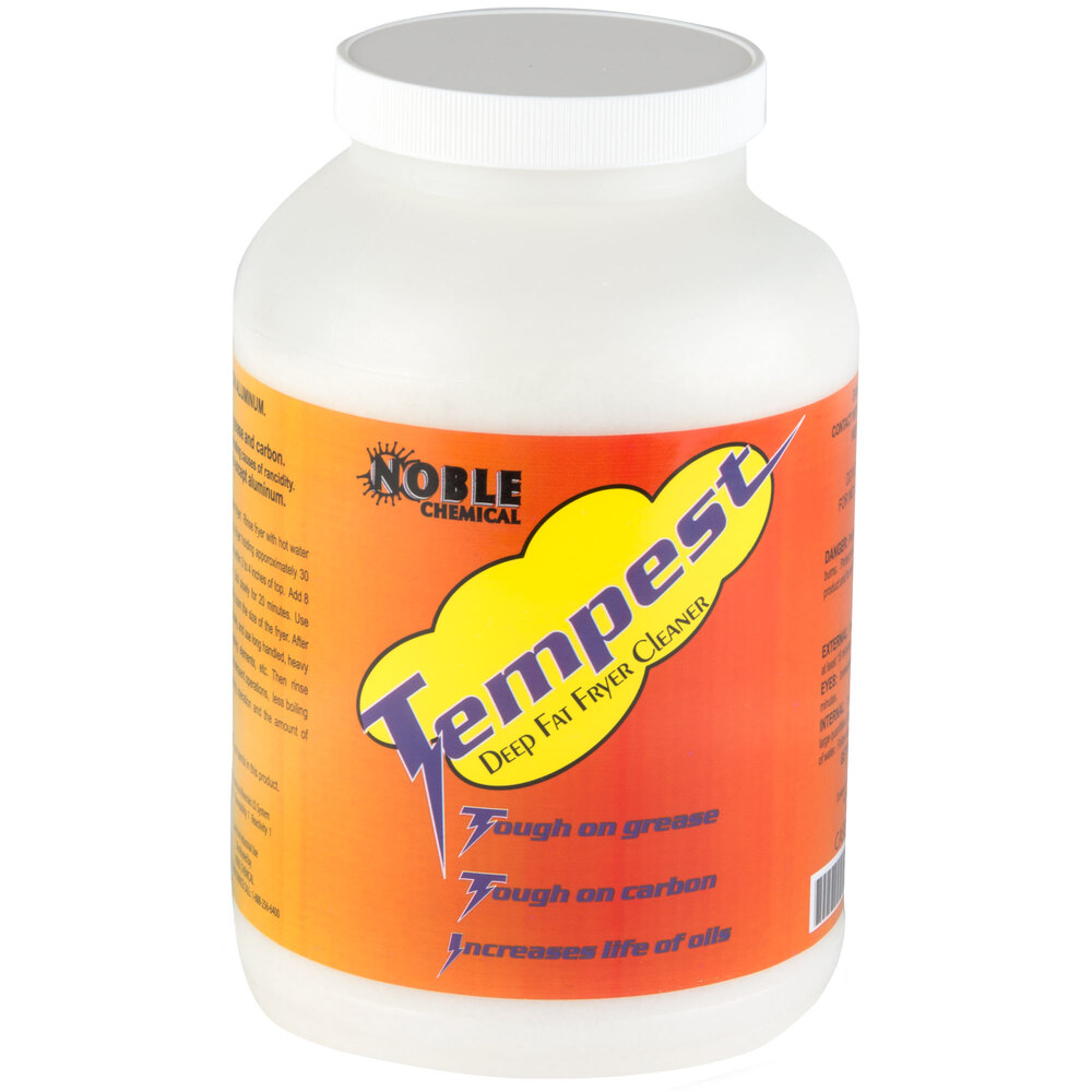 8 lb. Noble Chemical Tempest Deep Fat Fryer Cleaner 4 / Case
