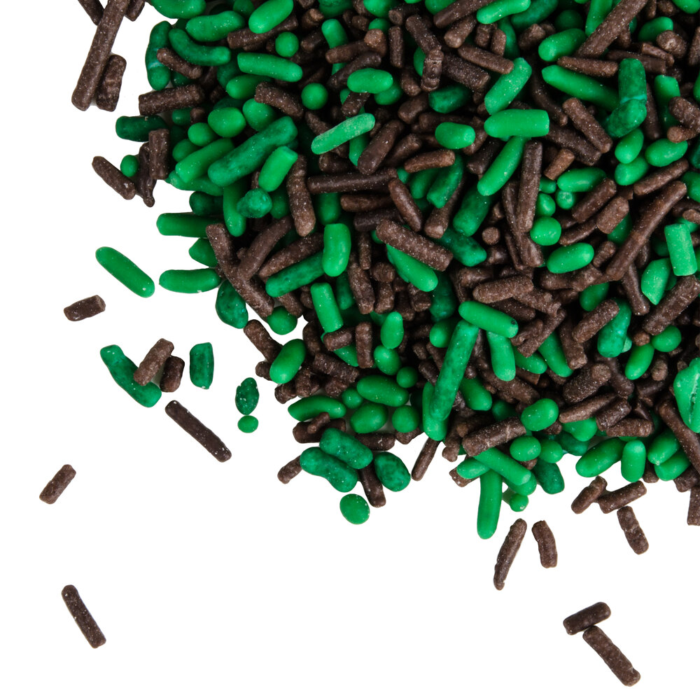 Dutch Treat Chocolate Mint Sprinkles Candy Ice Cream Topping 10 lb.
