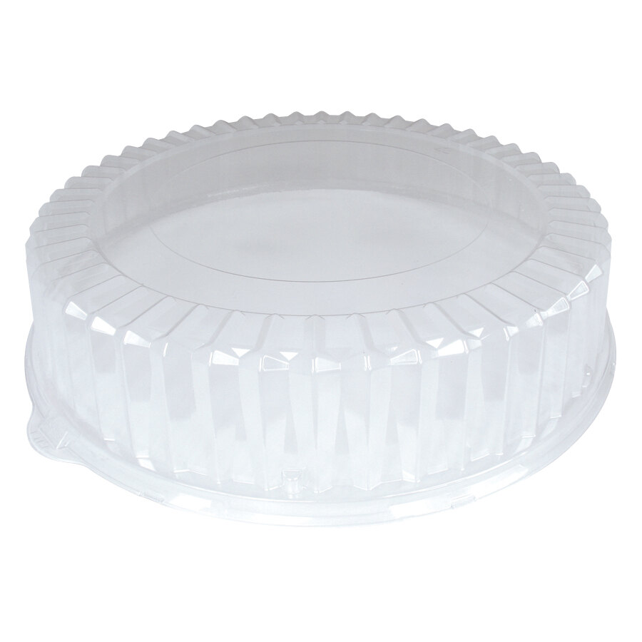 18" Clear Dome Catering / Deli Tray Lid 25/Case