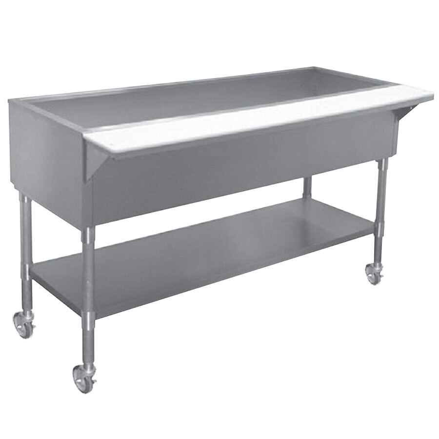 APW Wyott PCT4S Four Well Portable Cold Food Table with Stainless